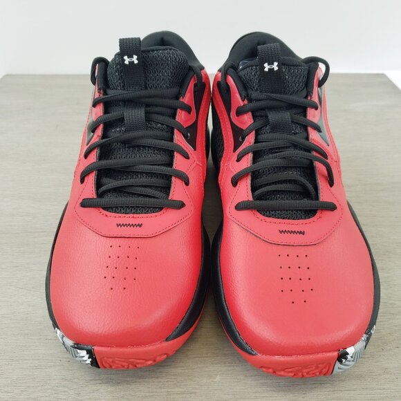 Under Armour UA Lockdown 6 Basketball Sneakers Red Black Men's Shoes 11.5 NWOB - Picture 3 of 9